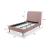 Heather Velvet Platform Twin Size Bed