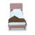Heather Velvet Platform Twin Size Bed