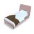Heather Velvet Platform Twin Size Bed