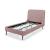 Heather Velvet Platform Twin Size Bed