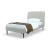 Heather Velvet Platform Twin Size Bed