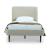 Heather Velvet Platform Twin Size Bed