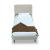 Heather Velvet Platform Twin Size Bed