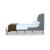 Heather Velvet Platform Twin Size Bed