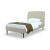 Heather Velvet Platform Twin Size Bed