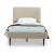 Heather Velvet Platform Twin Size Bed
