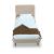 Heather Velvet Platform Twin Size Bed