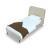Heather Velvet Platform Twin Size Bed