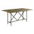 Hidden Treasures Rectangular Wood/Metal Flip Top Console Table
