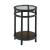 Mackintosh Round Glass/Metal Accent Spot Table