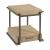 Huron Rectangular Wood/Metal 1-Drawer End Table