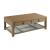Maya Rectangular Wood/Metal 2-Drawer Coffee Table