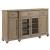 Urban Cottage Wallace Breakfront Wood/Glass Buffet w/4 Doors & 3 Drawers