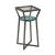 Hidden Treasures Carroll Square Glass/Metal Accent Table