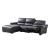 S275 Leather Reclining Sofa Chaise