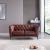 S295 Top Grain Leather Loveseat