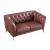 S295 Top Grain Leather Loveseat