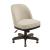 Hidden Treasures Leah Fabric/Wood Adjustable Desk Chair