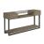 Stella Rectangular Glass/Wood Veneer/Metal 2-Drawer Sofa Console Table