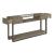 Stella Rectangular Glass/Wood Veneer/Metal 2-Drawer Sofa Console Table
