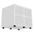 Standard Office Bookcase Storage Unit w/2 Shelves & Vertical Partition