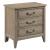 Urban Cottage Eastlake Wood Nightstand w/3 Drawers
