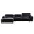 S98 Top Grain Leather/Split Sectional Sofa, Left Arm Chaise Facing
