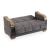 Saphire Microsuede Convertible Storage Loveseat