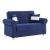 Sara Fabric Convertible Loveseat