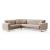 Saratoga L-Shaped Upholstered Convertible Storage Sectional