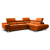 Capri L-Shaped Top Grain Italian Leather Sectional Sofa
