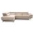 Capri L-Shaped Top Grain Italian Leather Sectional Sofa w/Left Arm Facing Storage Chaise