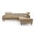 Reno L-Shaped Leather Sleeper Sectional Sofa w/Corner Storage Chaise