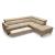 Reno L-Shaped Leather Sleeper Sectional Sofa w/Corner Storage Chaise