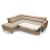 Reno L-Shaped Leather Sleeper Sectional Sofa w/Left Arm Facing Corner Storage Chaise