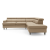 Reno L-Shaped Leather Sleeper Sectional Sofa w/Right Arm Facing Corner Storage Chaise