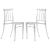 Spindle Plastic Dining Chair (Set of 2)