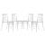 Spindle Plastic Dining Chair (Set of 4)