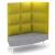 Cumulus Lounge Sofa with Side Panel, 3 Tier Backrest