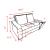 SM Scarlet Fabric/PU Sleeper Loveseat