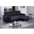 SM Scarlet Fabric/PU Reversible Chaise L-Shape Sectional Sofa