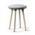 Cannie Stool for 29.1-inch Height Desks w/Upholstered Seat & Natural Ash Wood Base w/ Glides