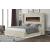 Lizelle Velvet Bed with Electric Fireplace, USB Ports & Bluetooth Speakers