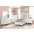 SM 5189 Upholstery/Wood Panel Bedroom Set w/LED