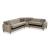 Perla Tufted L-Shaped Sectional Sofa with Storage – Modern Classic Design, Composition 1