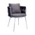 Spencer Rope 5 Piece Outdoor Bistro Patio Set
