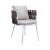 Spencer Rope 5 Piece Outdoor Bistro Patio Set
