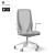 D-Chair Task Office Chair w/Grey Frame & Base