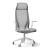 D-Chair Executive Swivel Adjustable Office Chair w/Grey Frame & Base