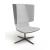 TWIST&SIT High Back Lounge Chair, 4-star Base